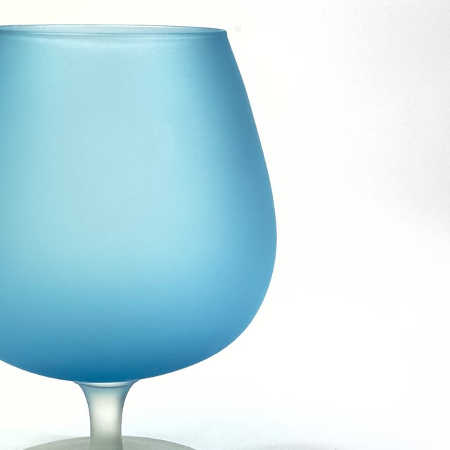 Vintage Ultramarine Glass Stemware Curation - Group of 5 For Sale - Image 17 of 18
