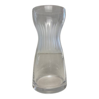 Sophisticated Hourglass Crystal Vase For Sale