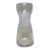 Sophisticated Hourglass Crystal Vase For Sale