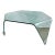 Sculptural Triangular Bent Glass Cocktail Table | Attributed to Fiam Italia | Italy, Circa 1970s–1980s For Sale