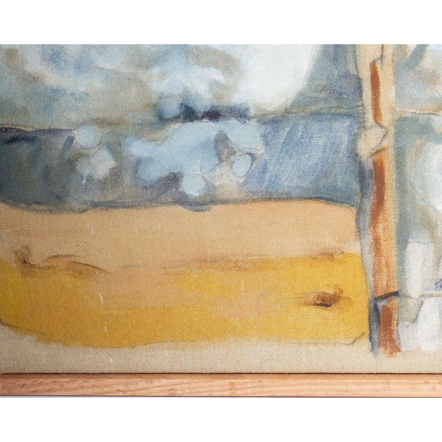 White Oil on Canvas Painting of a Horse by Katharine Sutphin For Sale - Image 8 of 10