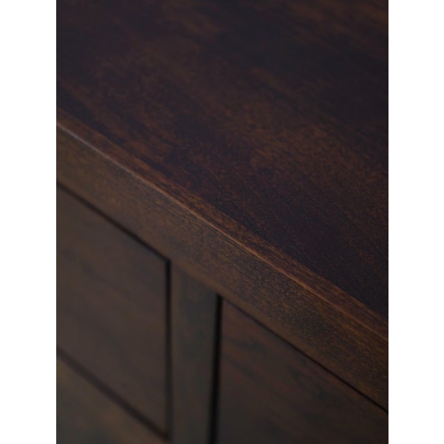 Michaels Arts & Crafts Mission Style Cherry 12 Drawer Dresser For Sale - Image 11 of 17