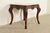 Rococo Ralph Lauren French Rococo Louis XV Carved Oak Marble Top Tea Table or Center Table For Sale - Image 3 of 10