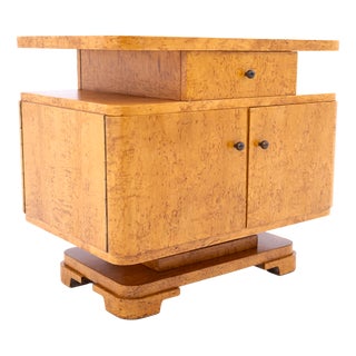 Mid-Century Art Deco Style Side Cabinet, Poland, 1950s For Sale