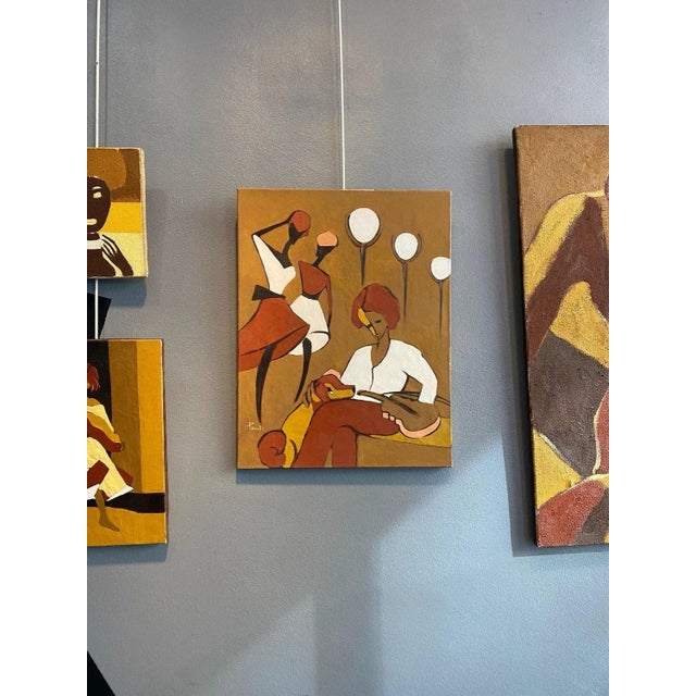 1990s Gilbert Pauli, The Violinist, Oil on Canvas, 1995 For Sale - Image 5 of 9