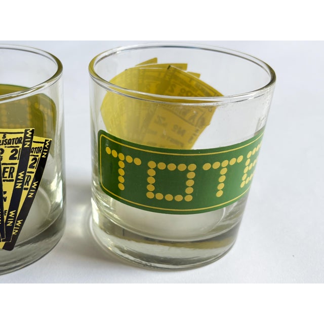 Glass 1990s Vintage Horse Racing Old-Fashioned Whiskey Cocktail Glasses- Set of 5 For Sale - Image 7 of 10