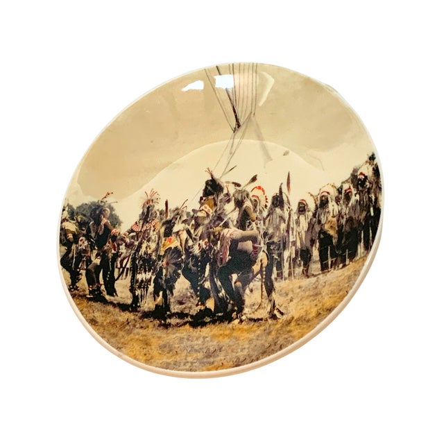 American Late 20th Century When Plenty Coups Gave Uncle Sam the Farm— l.a. Huffman Photographic Plate For Sale - Image 3 of 4