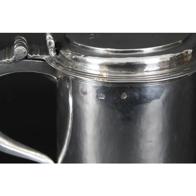 17th Century Charles II English Sterling Silver Tankard, 1680s For Sale - Image 5 of 18
