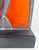 Red 1960's Mid-Century Stained Glass Window Panel of a Figure, Signed For Sale - Image 8 of 16