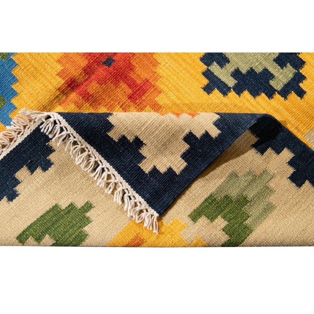 Contemporary 21st Century Modern Kilim Rug 5 '6'' X 8' 2''4 For Sale - Image 3 of 11