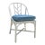 Vintage McGuire Painted Rattan Chippendale Chair For Sale