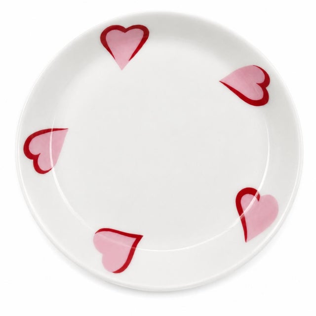 Ceramic Mid 20th Century D. Porthault Paris Les Coeurs Pink Hearts Trinket Dish Bowl Porcelain Limoges For Sale - Image 7 of 9