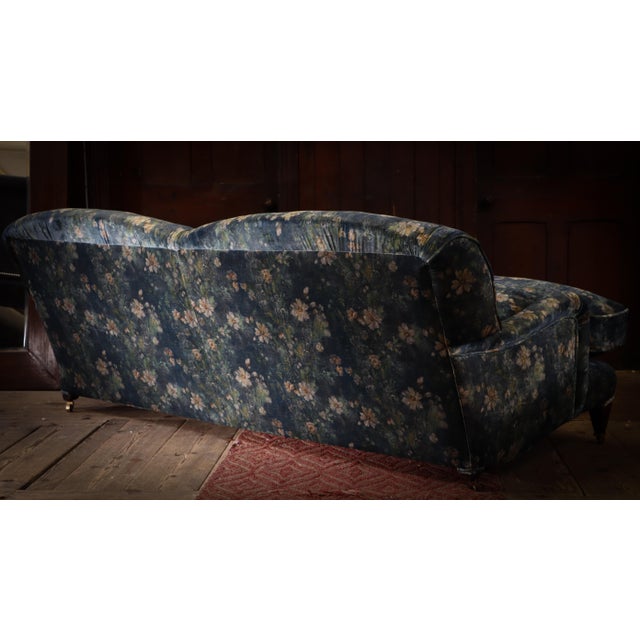 Early 21st Century Large Vintage Two-Seater Sofa in Velvet by George Smith, 2010s For Sale - Image 5 of 17