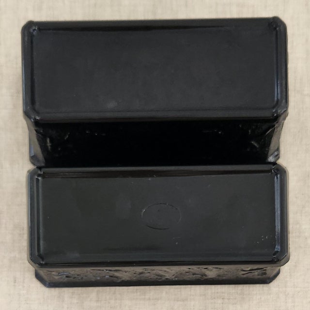 Vintage Black Amethyst Cachepot Jardinieres, a Pair For Sale - Image 10 of 12