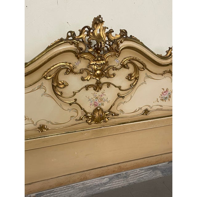 Louis XV Double Bed, Italy, 1940s For Sale - Image 10 of 18