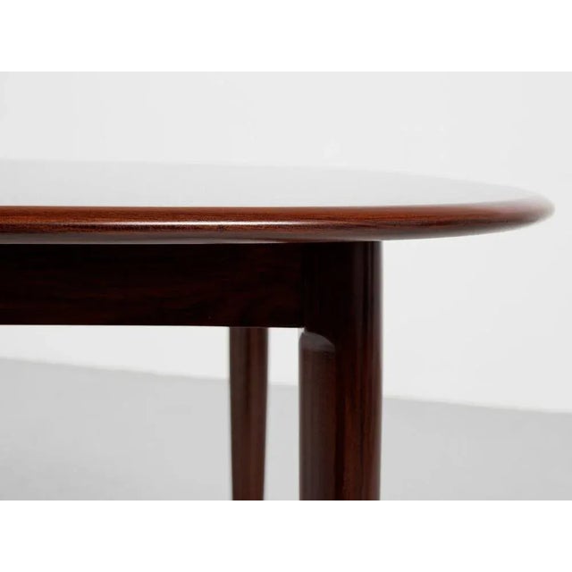 Mid-Century Danish Oval Dining Table in Rosewood, 1960s For Sale - Image 4 of 13
