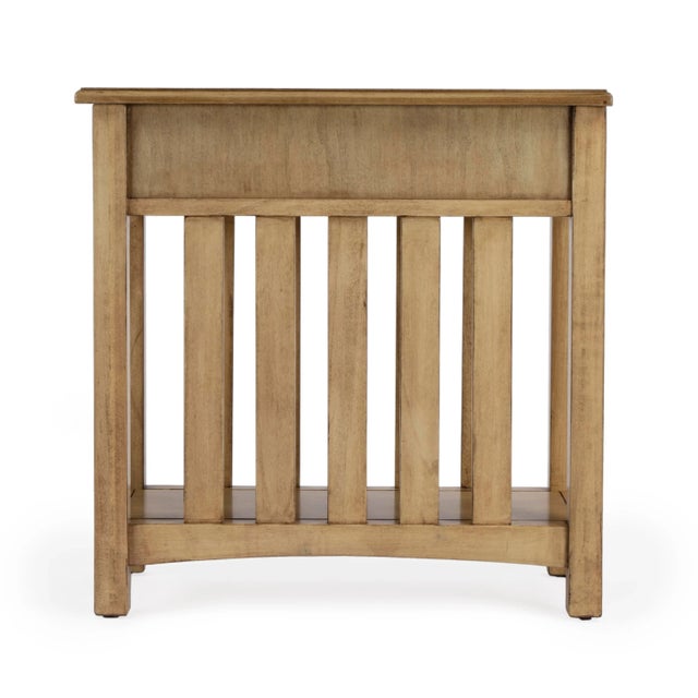 Spritely Home Accent Furniture Larina Shaker 1 Drawer Side Table, Dark Brown For Sale - Image 4 of 7