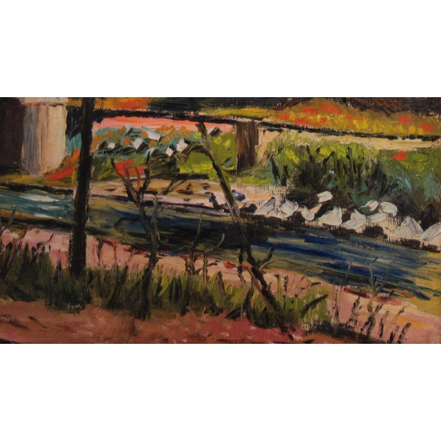 Paint Bert Pumphrey, Under the Bridge, c,1970 For Sale - Image 7 of 11