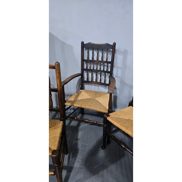 Harlequin Kitchen Dining Chairs, 1880, Set of 8 For Sale - Image 9 of 16
