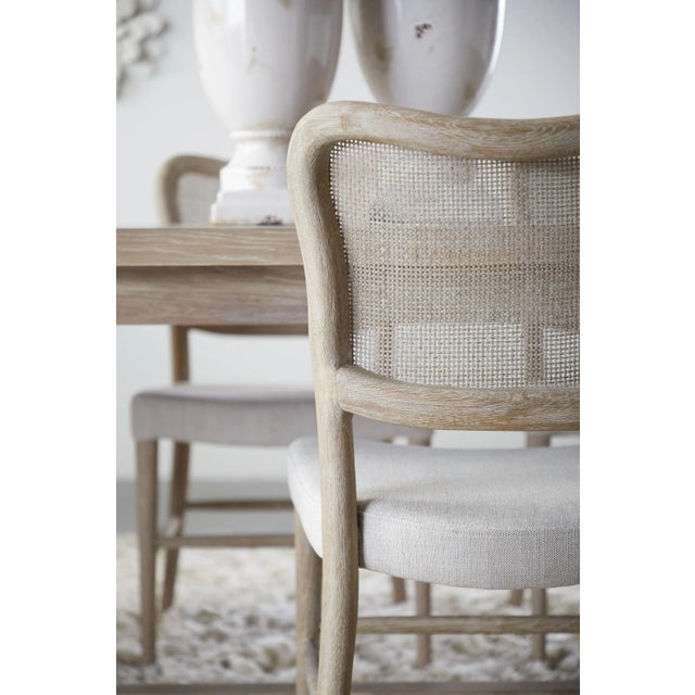 Cela Oak & Cane Upholstered Dining Chairs, Set of 2 For Sale - Image 12 of 13