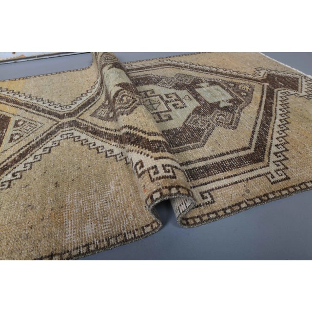 Turkish Oushak Handmade Runner For Sale - Image 6 of 9