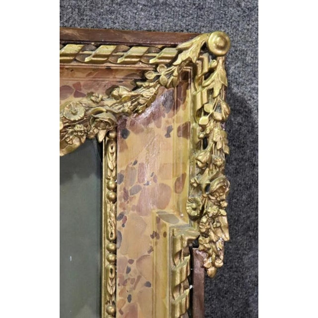 Wood Early 1900s Antique French Pastel Painting in a French Frame For Sale - Image 7 of 7