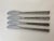 Midcentury Floral Design Stainless Dinner Knives S/4 For Sale - Image 4 of 5