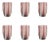 Zafferano Gessato Tumbler in Amethyst - Set of 6 For Sale