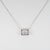 Silver 4Ct Lab Grown Diamond Solitaire Necklace With Chain in Solid 14k Gold, 11x9mm For Sale - Image 8 of 9