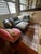 Vintage Pink Velvet Slipper Chair Features a Rounded Back and Mahogany Legs With Casters, Similar Style to French Louis XVI Accent Seating For Sale - Image 10 of 10