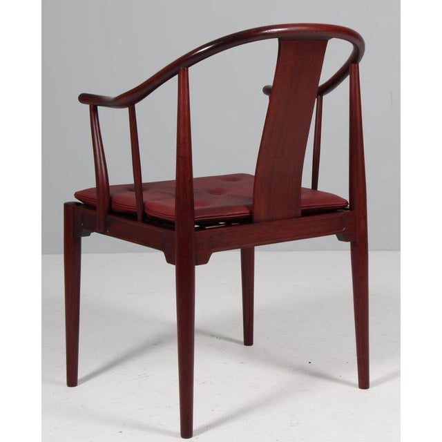 Animal Skin Model 4283 Chinese Chair attributed to Hans J. Wegner for Fritz Hansen For Sale - Image 7 of 8