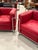 Chrome and Red Leather Club Chairs in the Style of Le Corbusier - A Pair For Sale In New York - Image 6 of 14