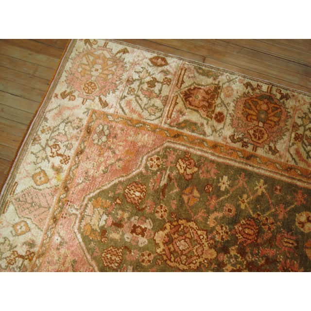 Antique Zabihi Collection Angora Oushak Rug - 5'4" x 7'1" For Sale In New York - Image 6 of 9