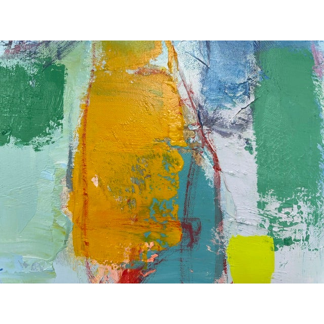Vibrant Modern Abstract Geometric Canvas - Original Multicolored Acrylic Art For Sale In Atlanta - Image 6 of 9