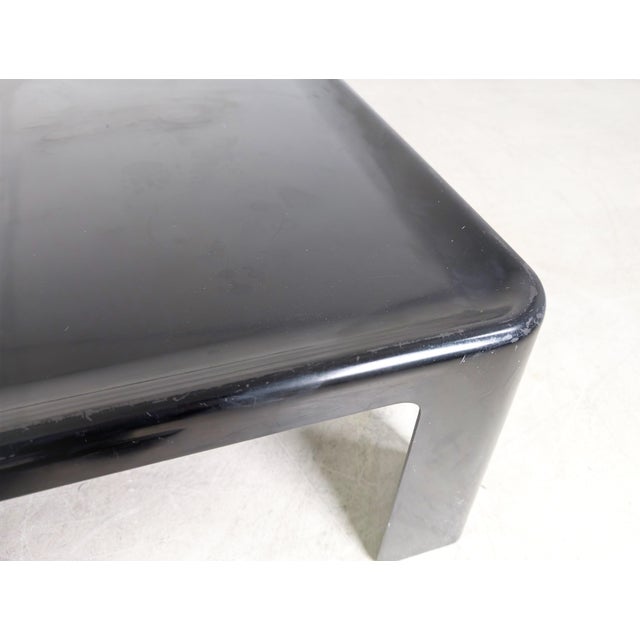 Mid-Century Black Coffee Table by Mario Bellini for C&B Italia For Sale - Image 9 of 11
