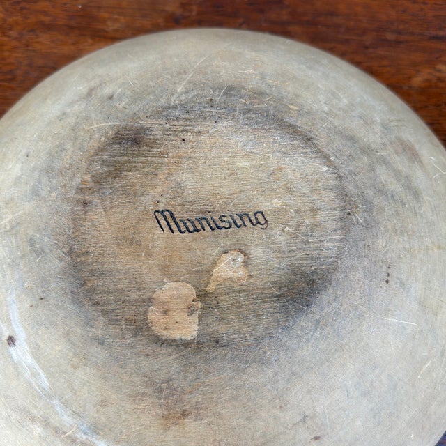 Wood Antique Munising Turned Maple Wood Bowl, Circa 1930s For Sale - Image 7 of 12