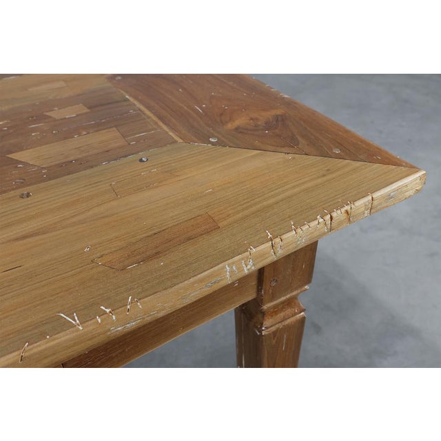 Large French Provincial Farm Table in Elm Wood, France, 1850 For Sale - Image 12 of 16