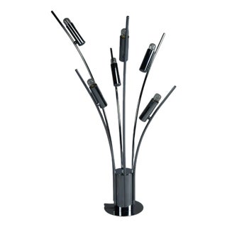 Italian Chrome Plated Table Lamp, 1960 For Sale