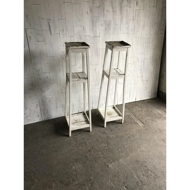 Wooden Plant Stands, Set of 2 For Sale - Image 4 of 8