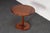 Mid-Century Modern Solid Walnut Tulip Style Pedestal Side Table by Prodelco For Sale - Image 4 of 18
