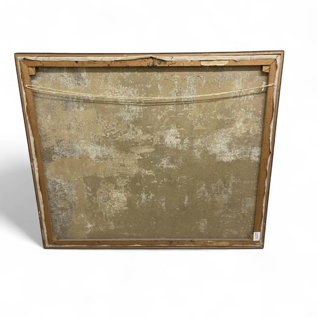 1960s Ernst Went, Modernist Geometric Composition in Earth Tones, 1959, Oil on Fiberboard For Sale - Image 5 of 8