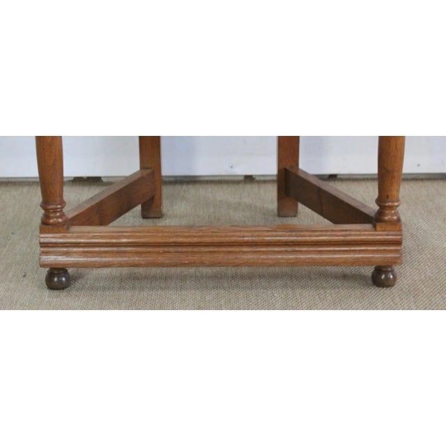 Set of Renaissance Style Caquetoires Armchairs in Blond Oak, Late 19th Century For Sale - Image 13 of 18