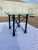 1980s 1980s Modern Wrought Iron Rectangular Base Beveled Glass Top Side Tables - a Pair For Sale - Image 5 of 13