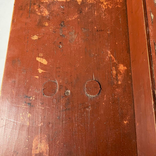 Art Deco Italian Bench in Red Wood, 1930s For Sale - Image 13 of 18