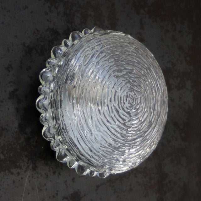 Mid-Century Modern Clear Glass Ceiling Lamp by Helena Tynell for Glashütte Limburg For Sale - Image 6 of 7