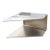 Monumental Sculptural Polished Stainless Steel Cantilever Coffee Table, Usa For Sale