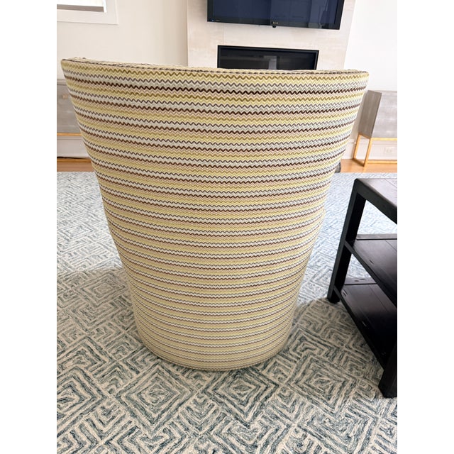 Pair Duralee Swivel Chairs For Sale - Image 4 of 12