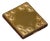 Gold Compact Mirror Powder Box, 1950s For Sale