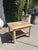Late 19th Century Vintage Wood Side Table With Inset Stone Top and Lower Shelf For Sale - Image 5 of 17