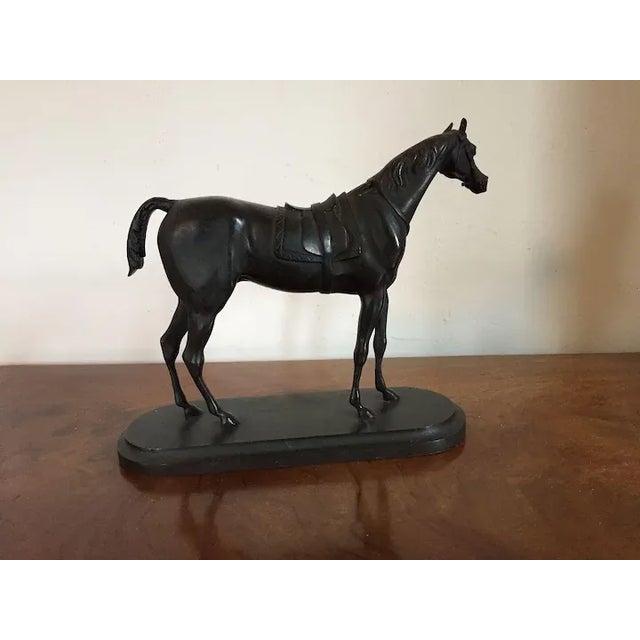 19th Century 19th Century French Bronze Race Horse Gladiateur For Sale - Image 5 of 11